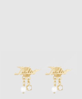 자디올 펄 크리스탈 댕글 귀걸이 E1580