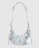 XS 라인스톤 디테일 데님 숄더백 671309