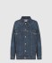 로고 쇼트 데님 재킷