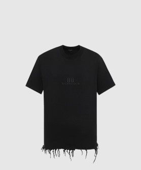 BB 클래식 발렌시아가 오버사이즈 크롭 티셔츠