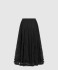 플레어 미디 스커트
