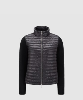 패딩 울 집업 카디건