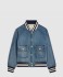 테디 재킷 클린 오션 브리드 워시 데님