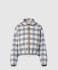 더블 페이스 체크 집업 재킷