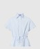 드로스트링 웨이스트 코튼 포플린 셔츠