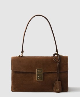 소프트 사운드 미디엄 스웨이드 숄더백 1BN023