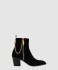 벨벳 지퍼 앵클 부츠 3221273