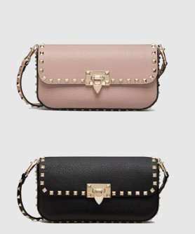 가라바니 락스터드 그레이니 카프스킨 숄더백