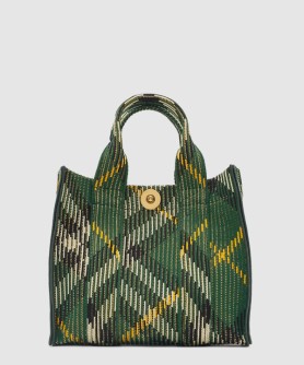 미니 체크 니트 토트 80957851