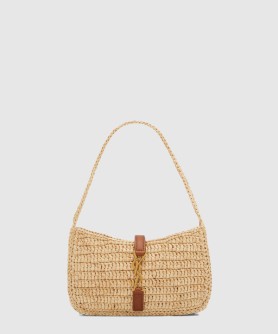 르 5 a 7 미니 숄더백 라피아 710318