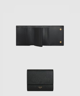 스몰 3단 지갑 - 그레인 카프스킨 10D573