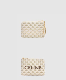 동전 지갑 프린트 트리옹프 캔버스 10C662