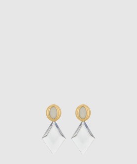 황동 수지 귀걸이 804758