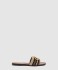 브이로고 시그니처 크로셰 자수 슬라이드 샌들