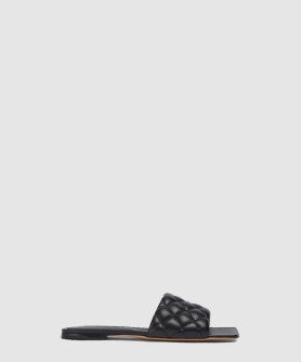 패딩 플랫 샌들 627710