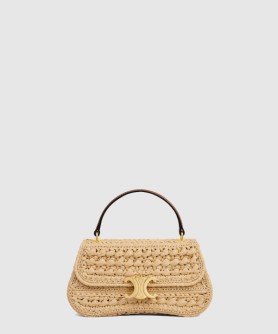 라피아 효과 텍스타일을 입은 틴 셀린 롤라 119862