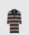 스트라이프 코튼 폴로 셔츠