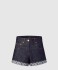 커프드 헴 데님 미니 쇼츠
