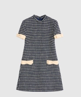 부클 쇼트 원피