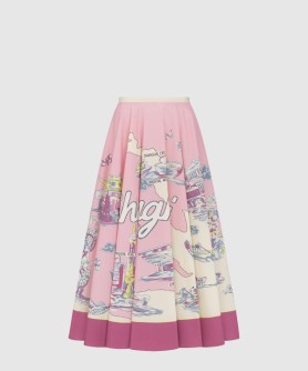 Souvenir 플레어 미디 스커트