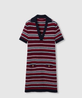 파인 울 폴로 스커트