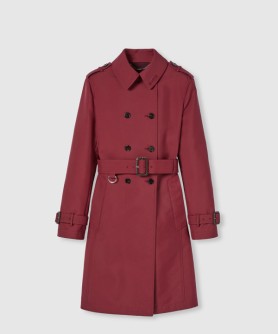 더블 개버딘 트렌치 코트
