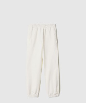 크로스 스티치 승마 로고가 있는 코튼 조깅 팬츠