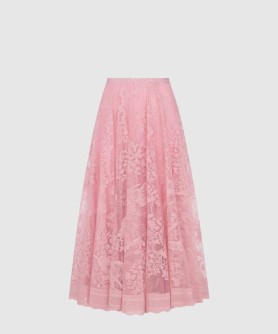 Dioriviera 플레어 미디 스커트