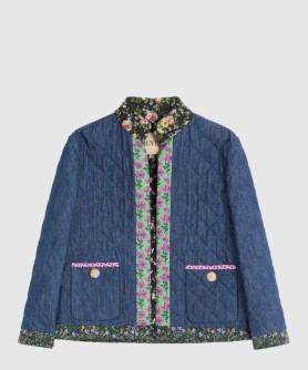 샴브레이 데님 재킷