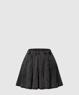 플리티드 저지 스커트