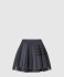 사선 플리츠 미니 스커트