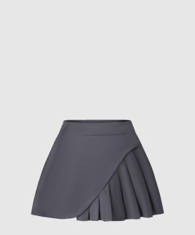 불규칙한 플리츠 스커트