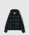 체크무늬 후드 재킷