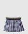 플리츠 체크 미니스커트