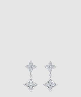 컬러 블라썸 긴 귀걸이 Q96501