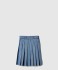 플리츠 데님 스커트