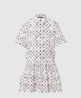 모노그램 셔츠 드레스