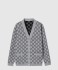 리버서블 GG 울 자카드 가디건