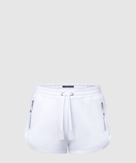 가죽 액센트 조깅 반바지