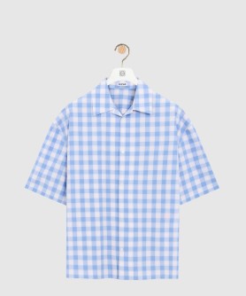 쇼트 슬리브 셔츠 코튼