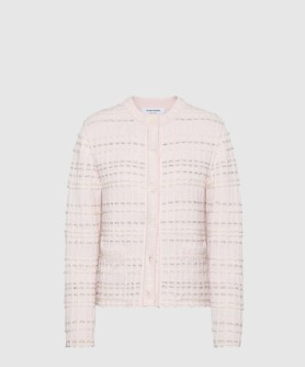 시어서커 니트 트위드 자카드 카디건