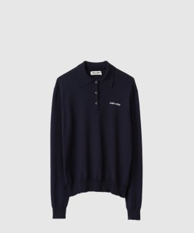 울 니트 폴로 셔츠