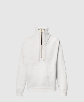 3D 모노그램 골지넥 스웨터