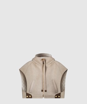 더블 페이스 오픈 암 재킷