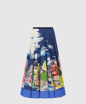 Souvenir 플레어 미디 스커트